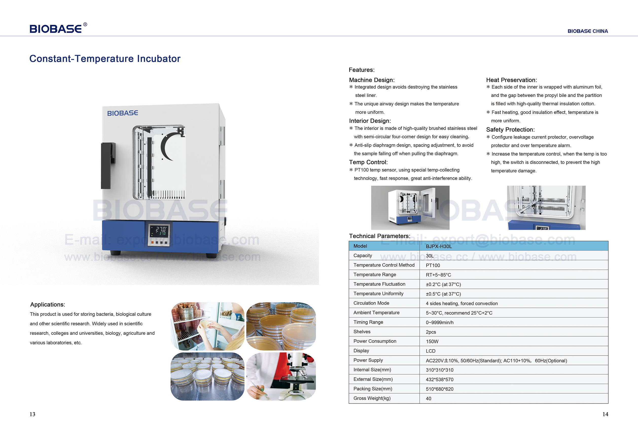 13-14 Inkubator mit konstanter Temperatur