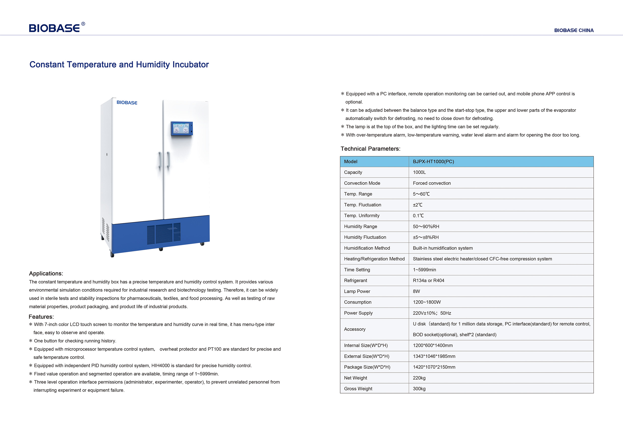 Inkubator mit konstanter Temperatur und Luftfeuchtigkeit