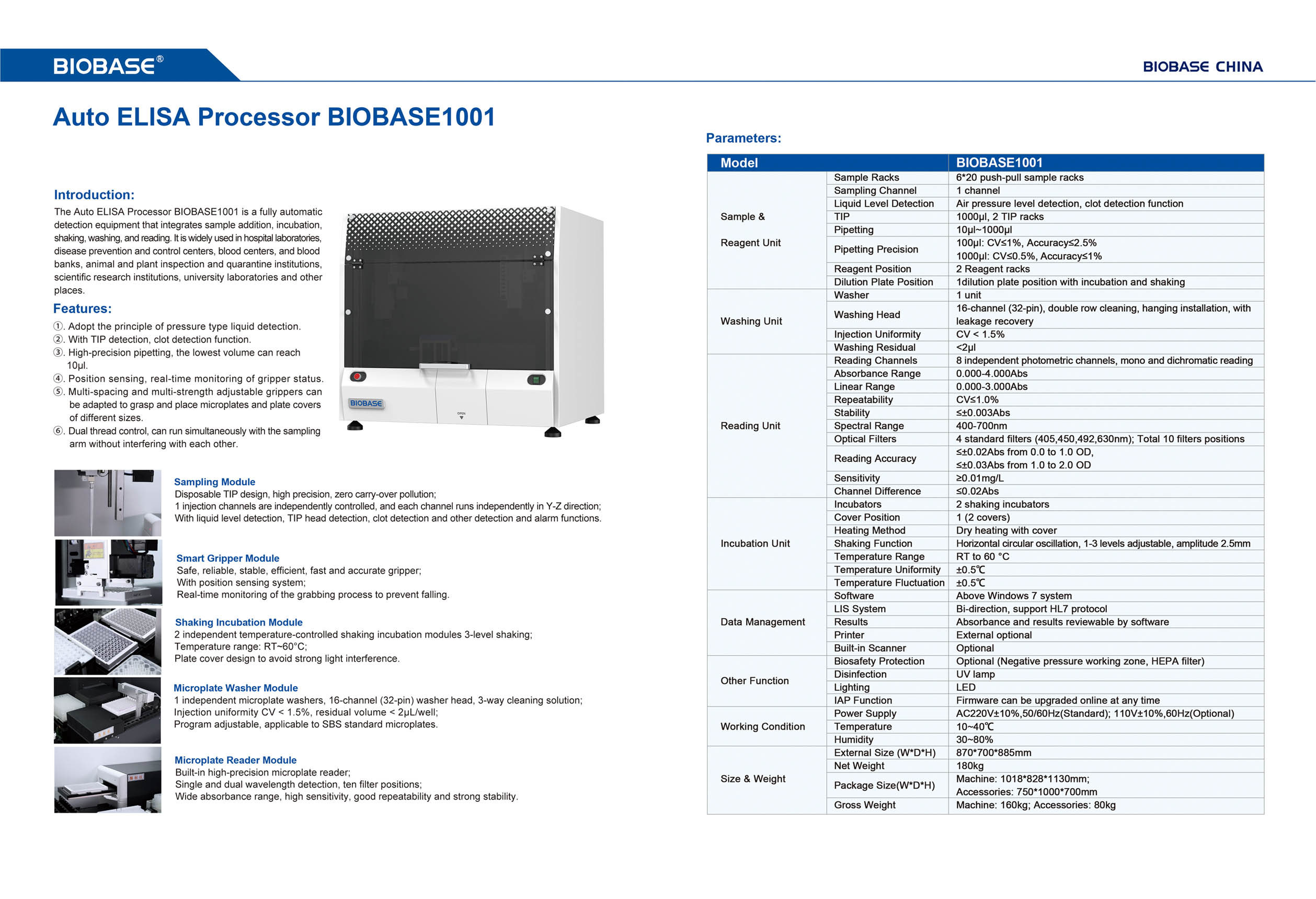 Auto-ELISA-Prozessor BIOBASE1001