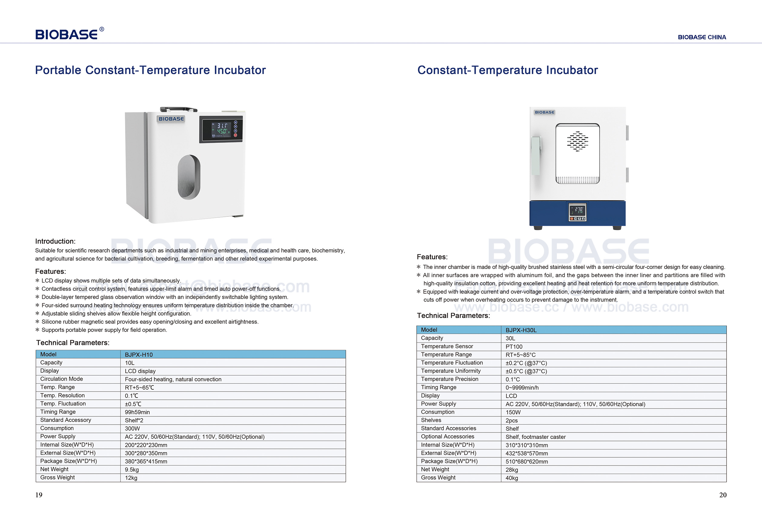 19-20 Inkubator konstanter Temperatur