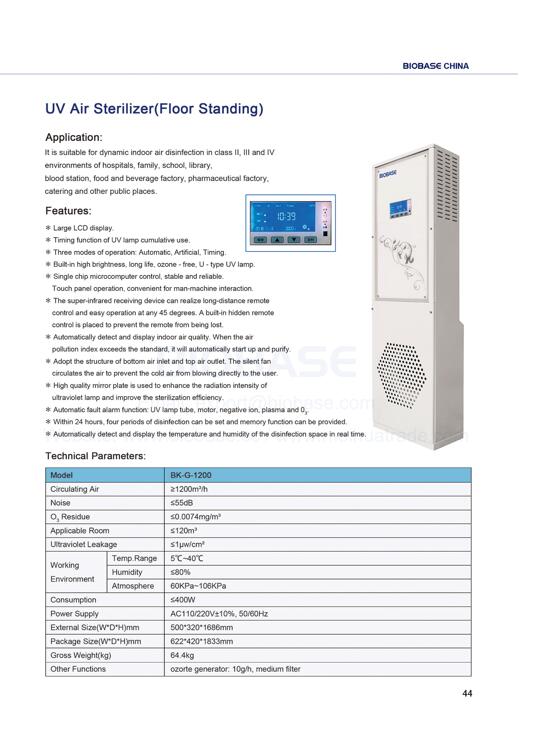 44-UV-Luftsterilisator