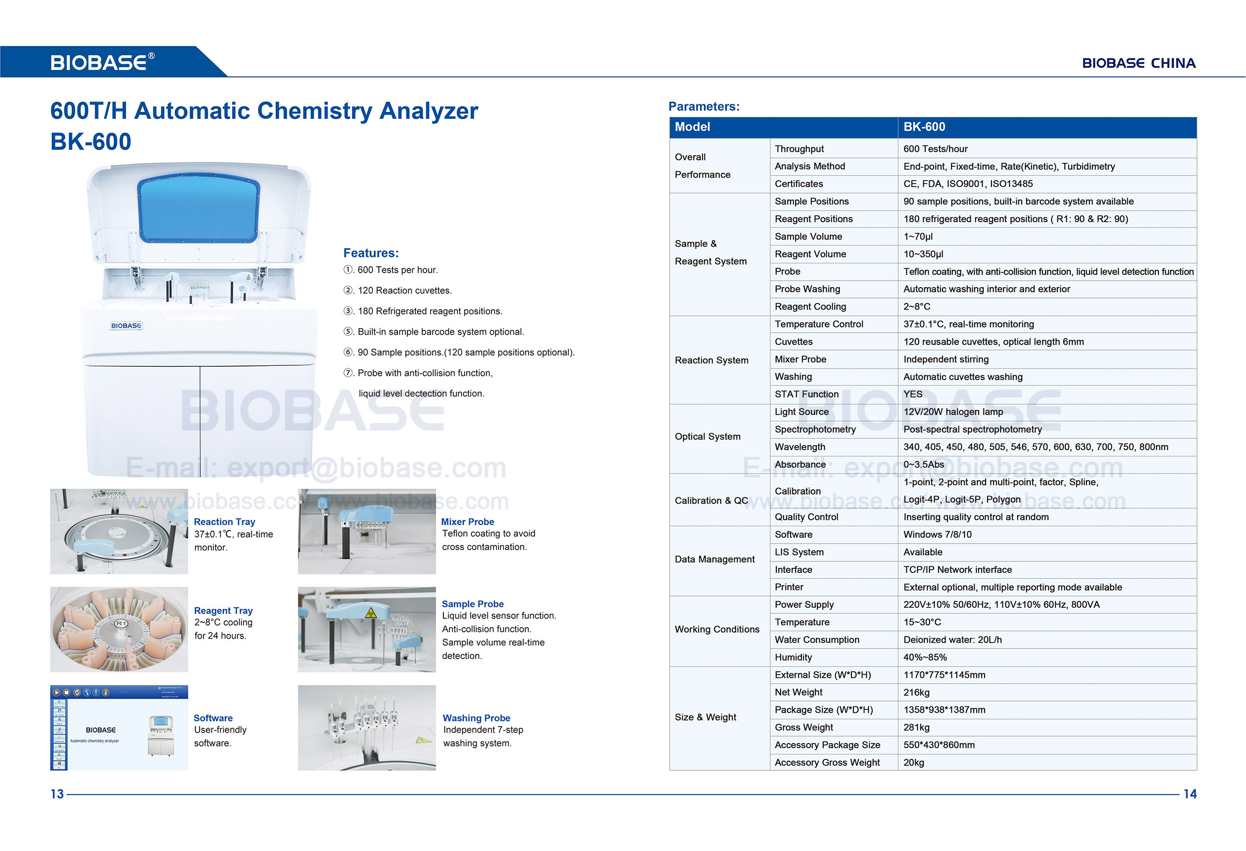 13-14 BK600 Automatischer Chemieanalysator