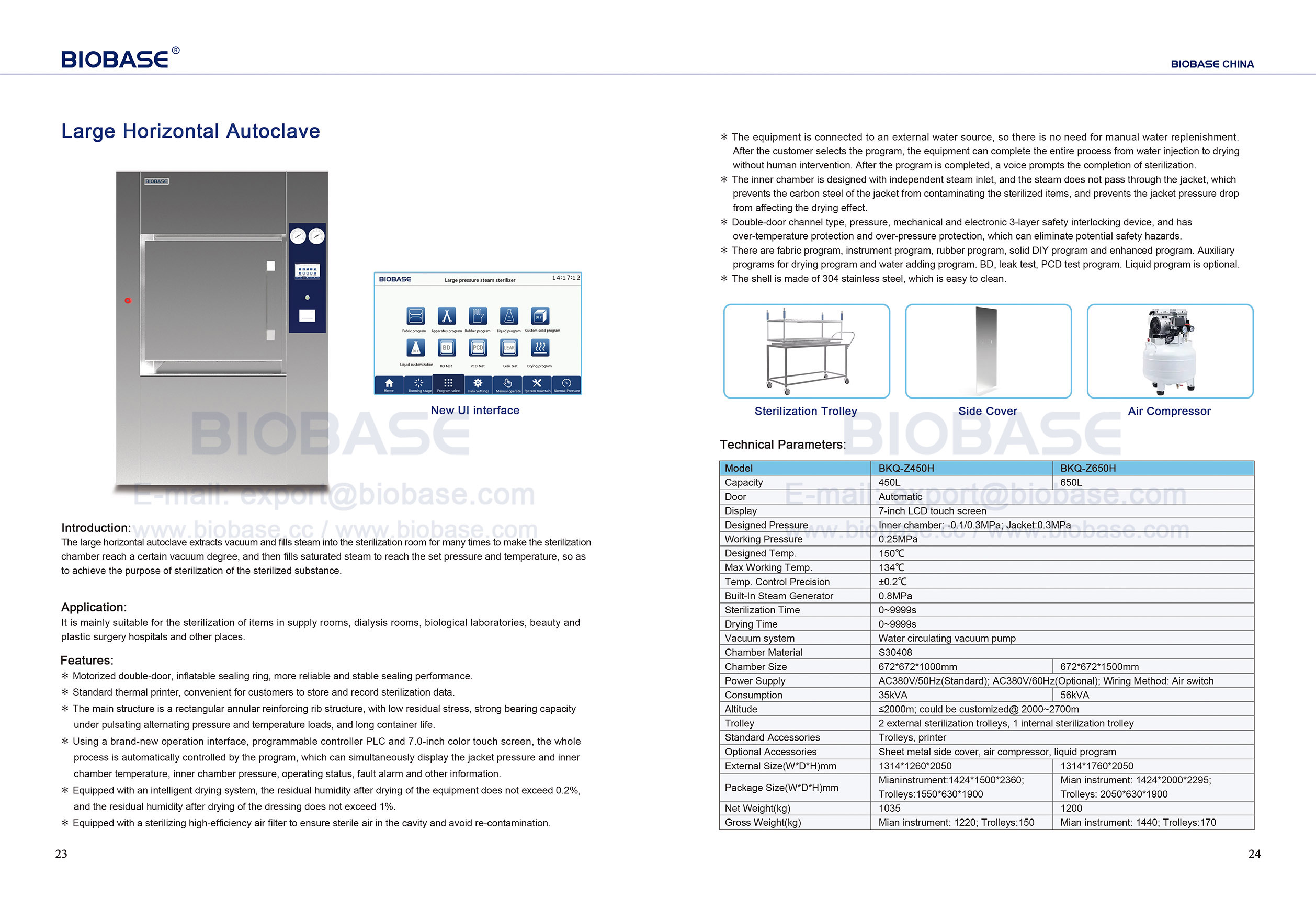 23-24 Großer horizontaler Autoklav BKQ-Z450H&BKQ-Z650H