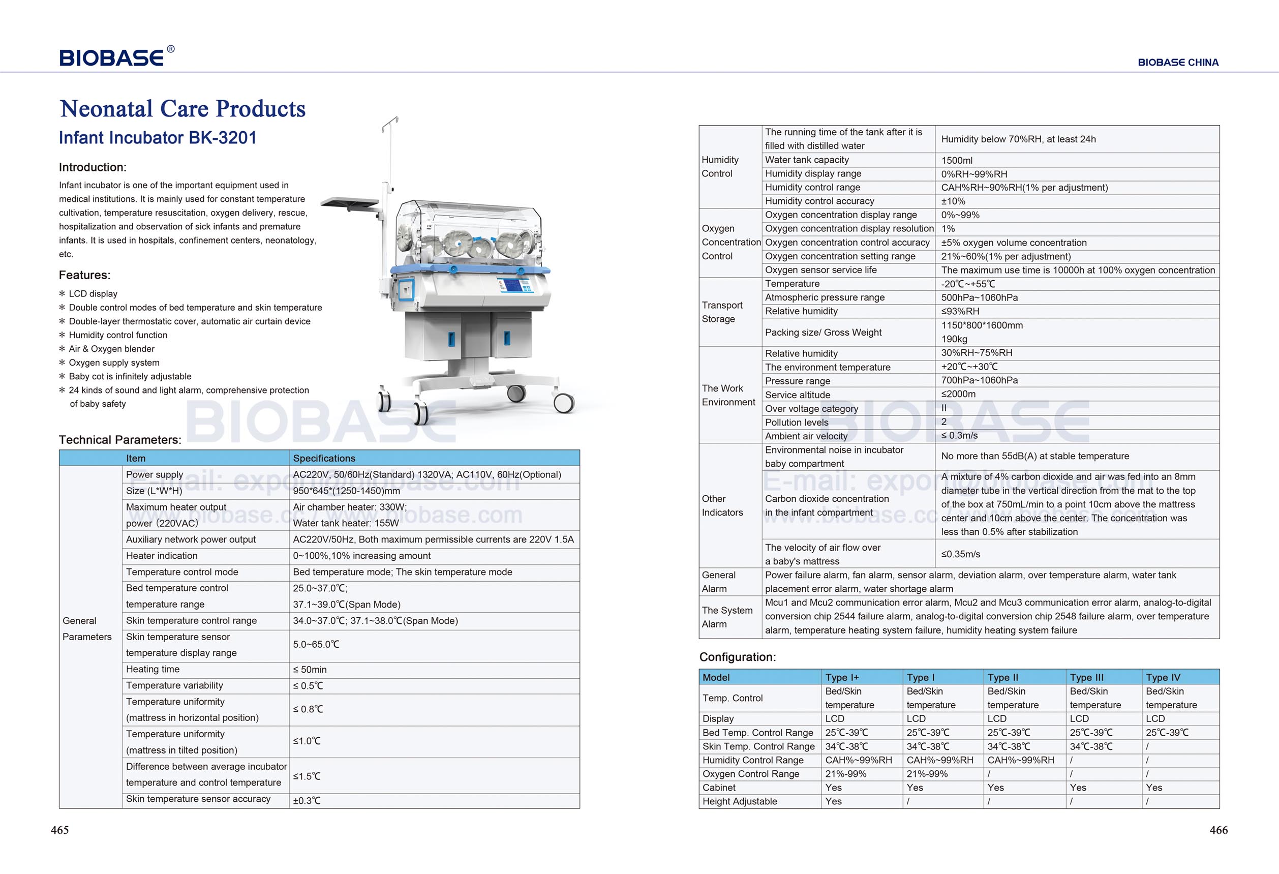 465-466 Inkubator BK-3201