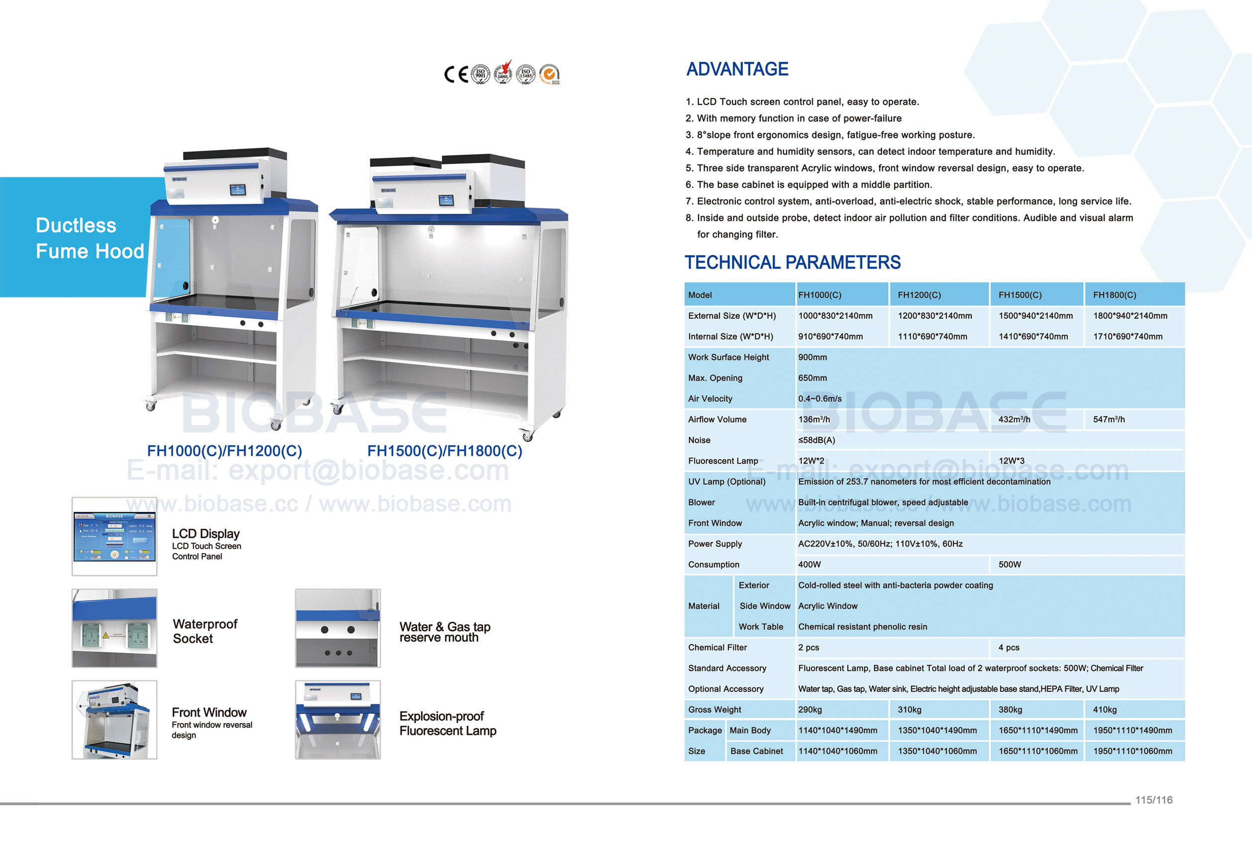 115-116 FUME Hood-FH1000 (C)