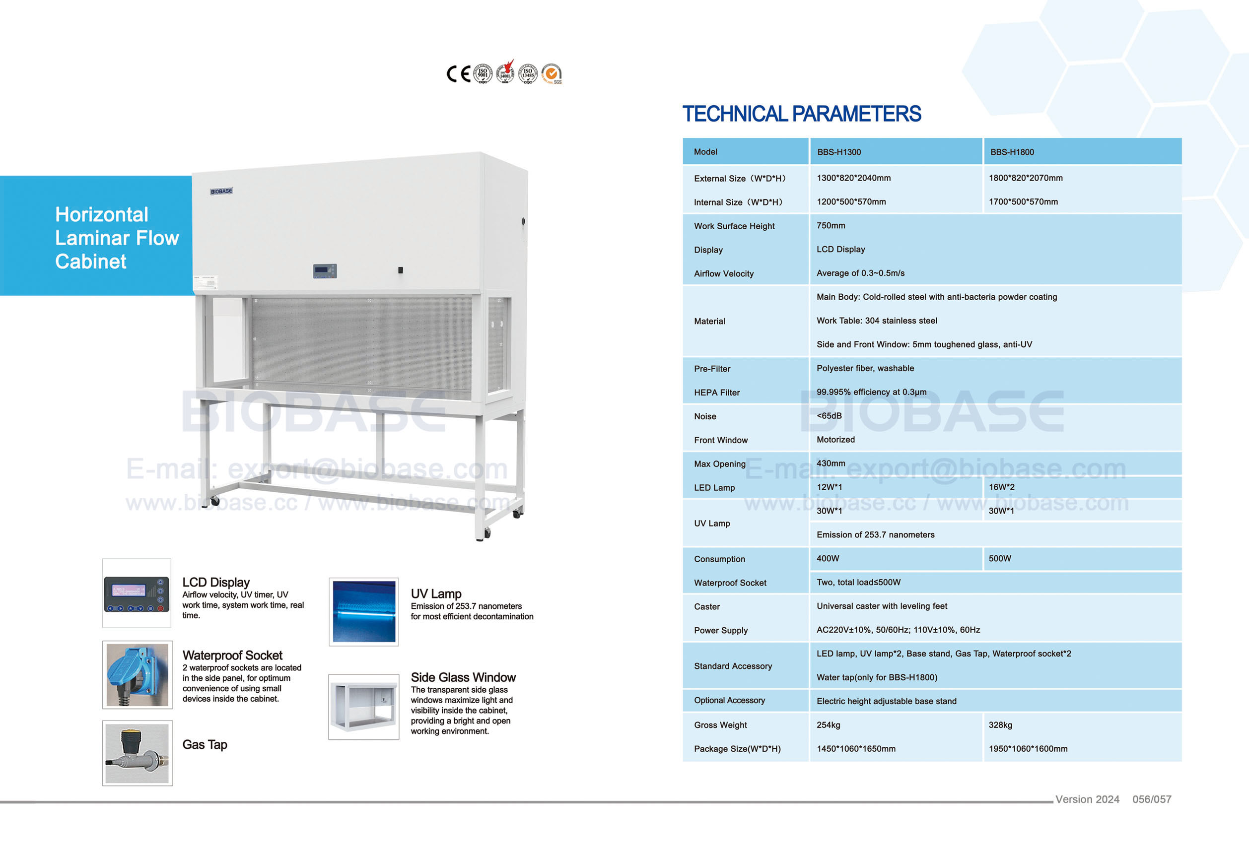 56-57 Horizontaler Laminar-Flow-Schrank – BBS-H1300