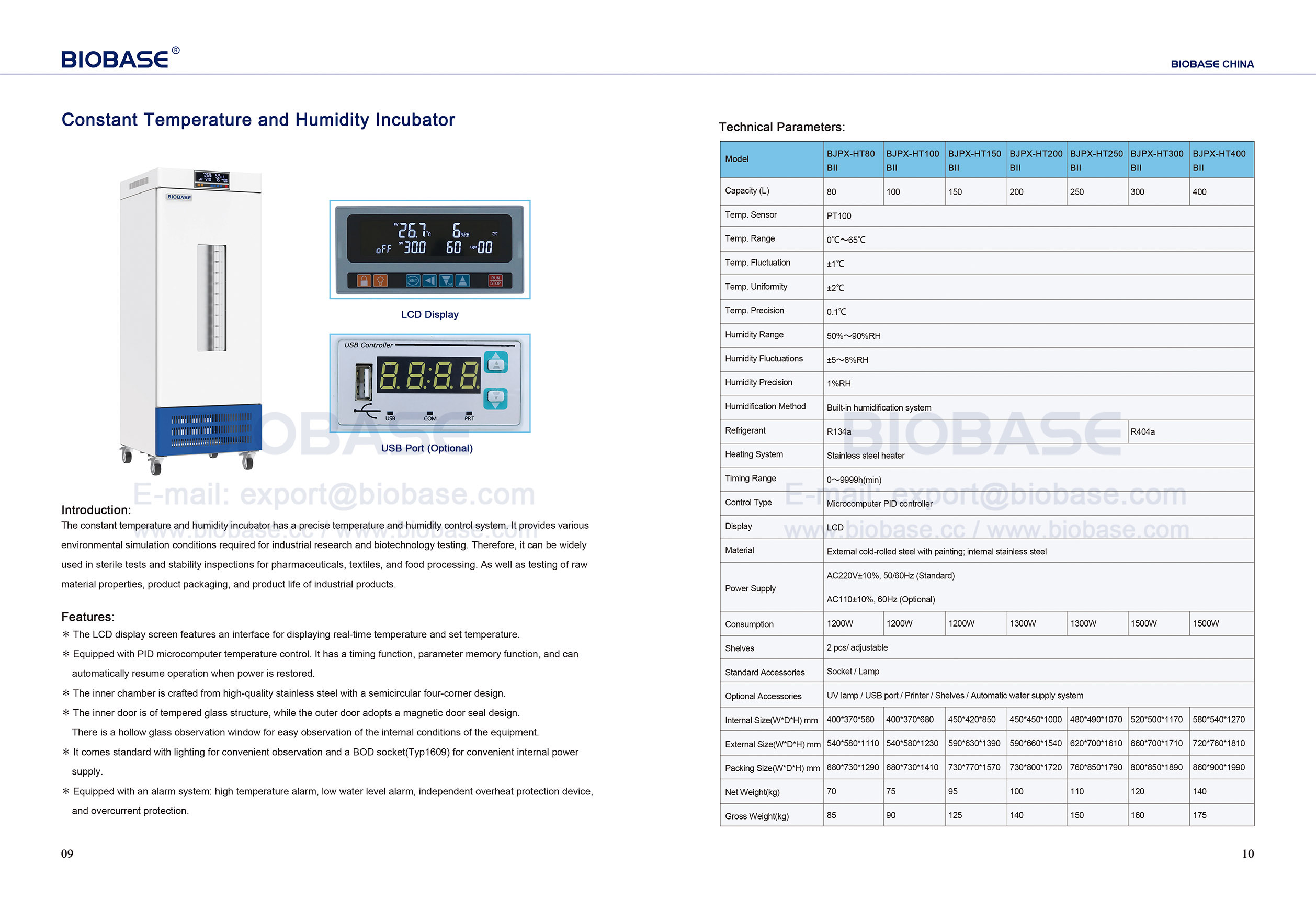 9-10 Inkubator mit konstanter Temperatur und Luftfeuchtigkeit