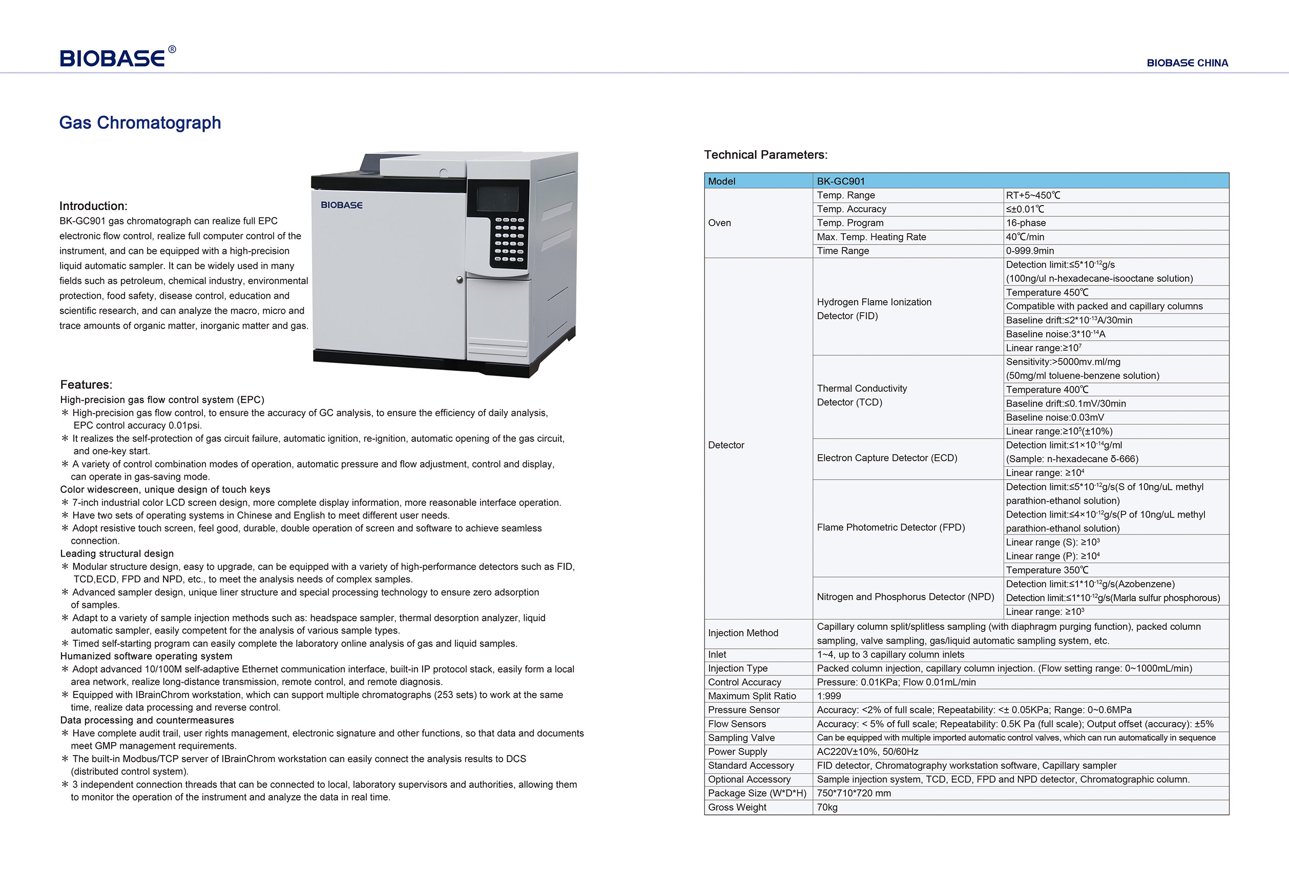 Gaschromatograph BK-GC901