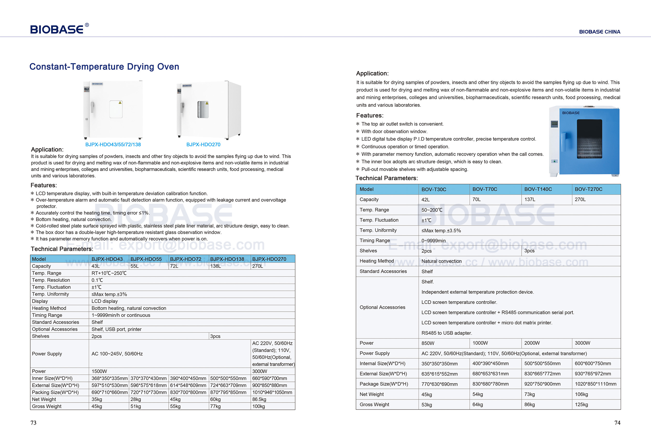 73-74 Konstante Temperaturtrocknungsofen