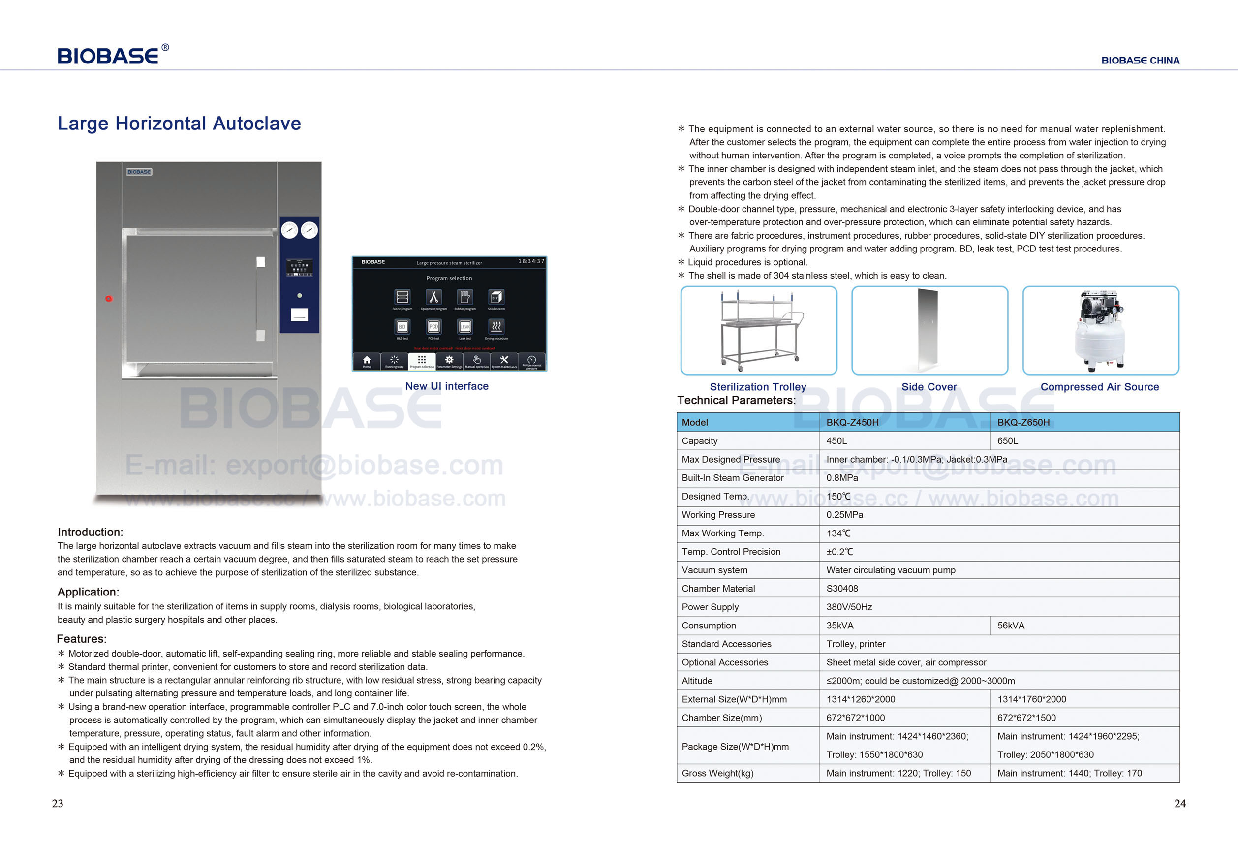 23-24 Großer horizontaler Autoklav BKQ-Z450H&BKQ-Z650H