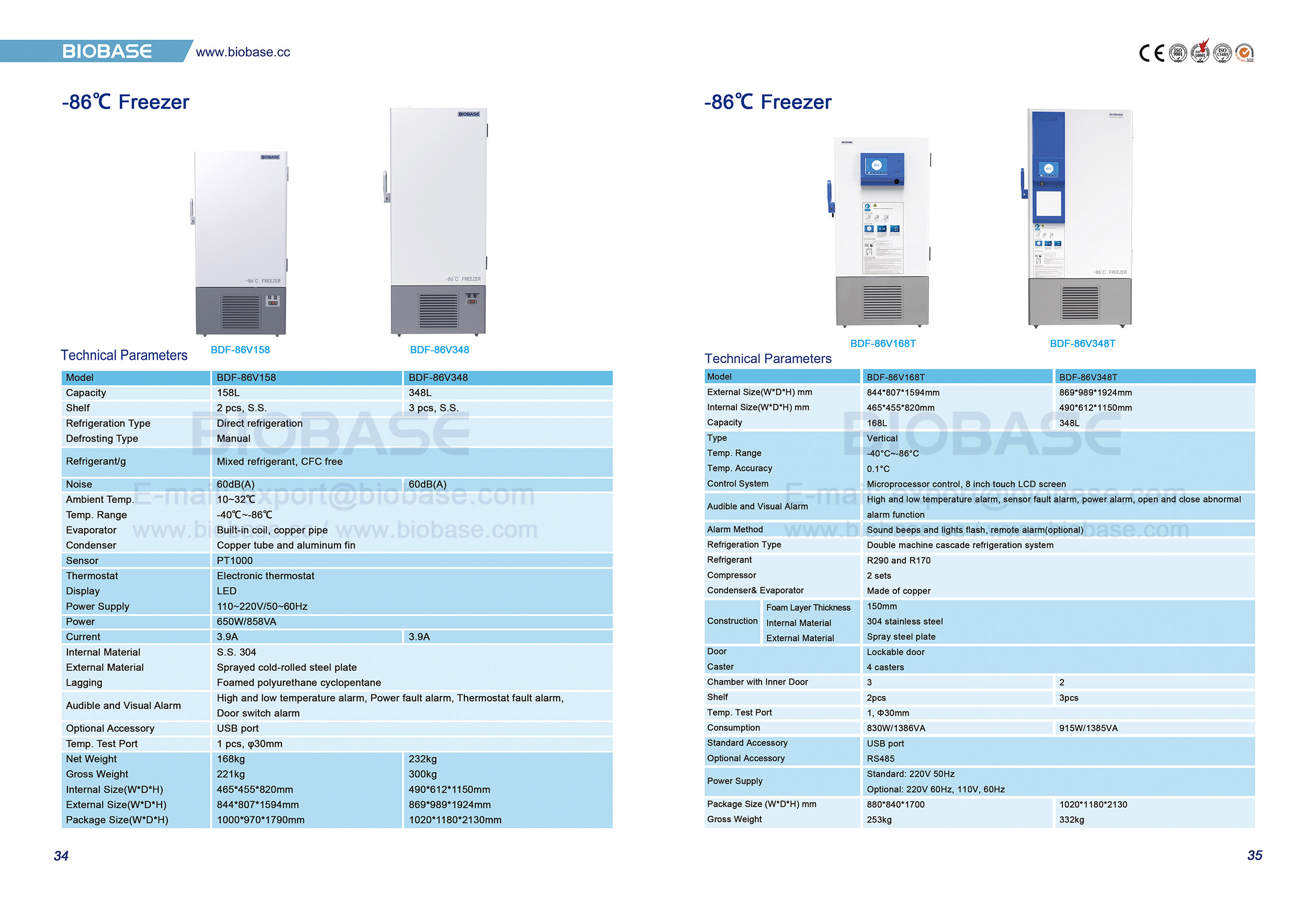 34-35 -86°C Gefrierschrank