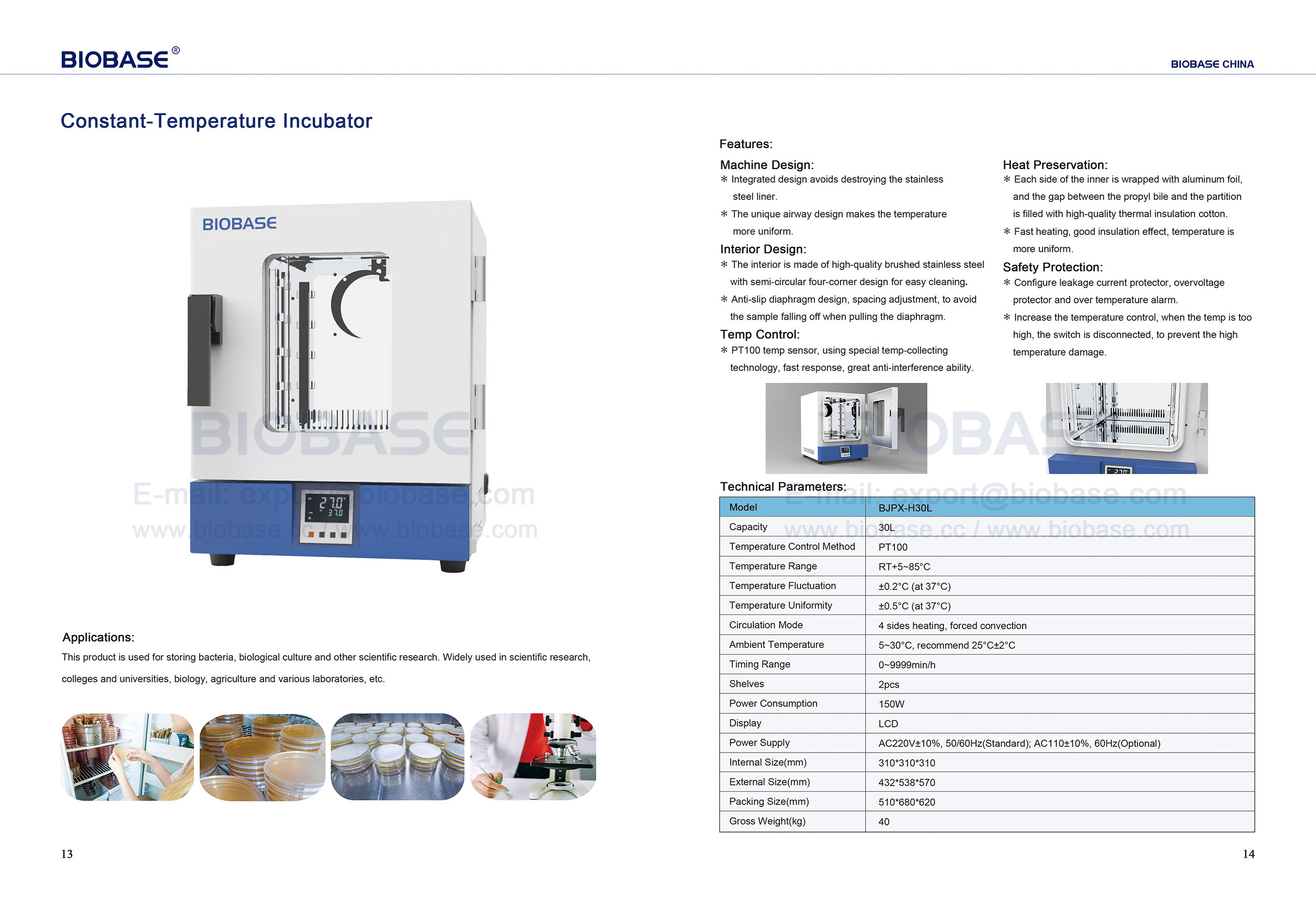 13-14 Inkubator mit konstanter Temperatur