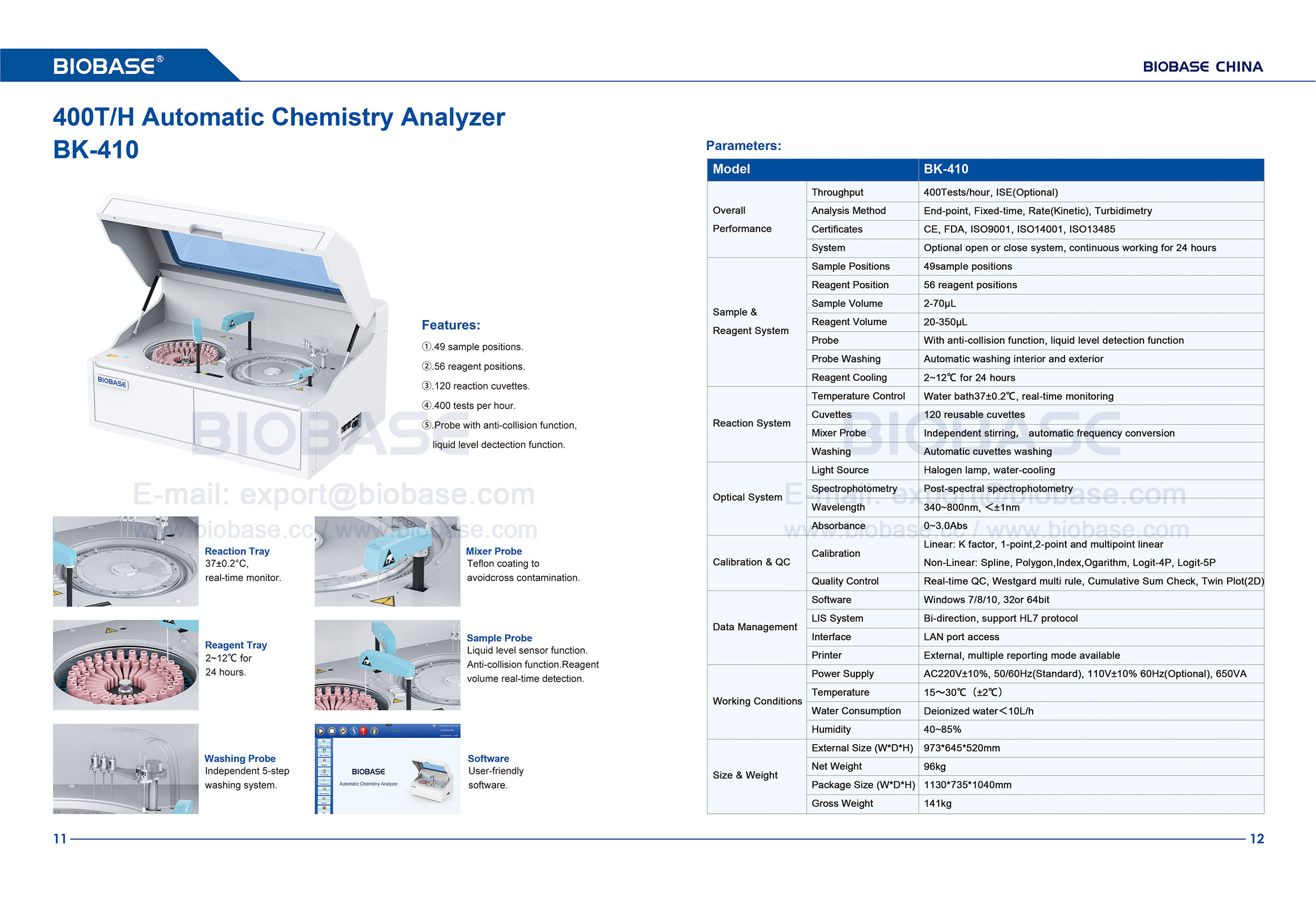 11-12 BK-410 Automatischer Chemieanalysator