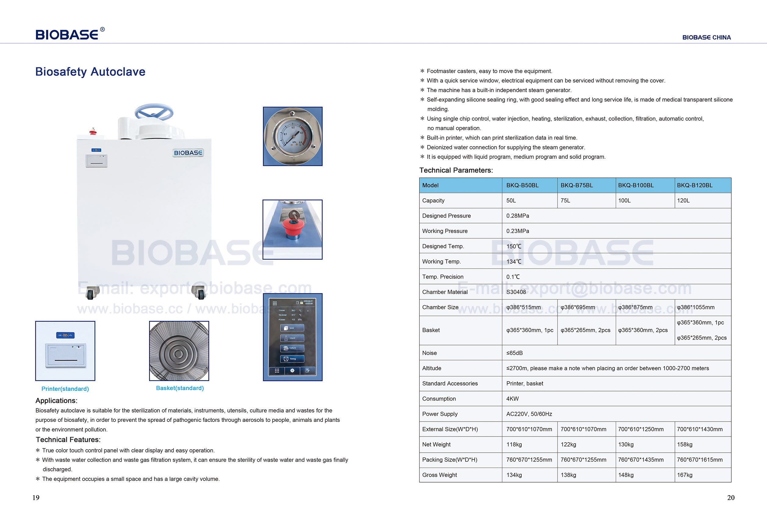 19-20 BIOSeFety Autoklave