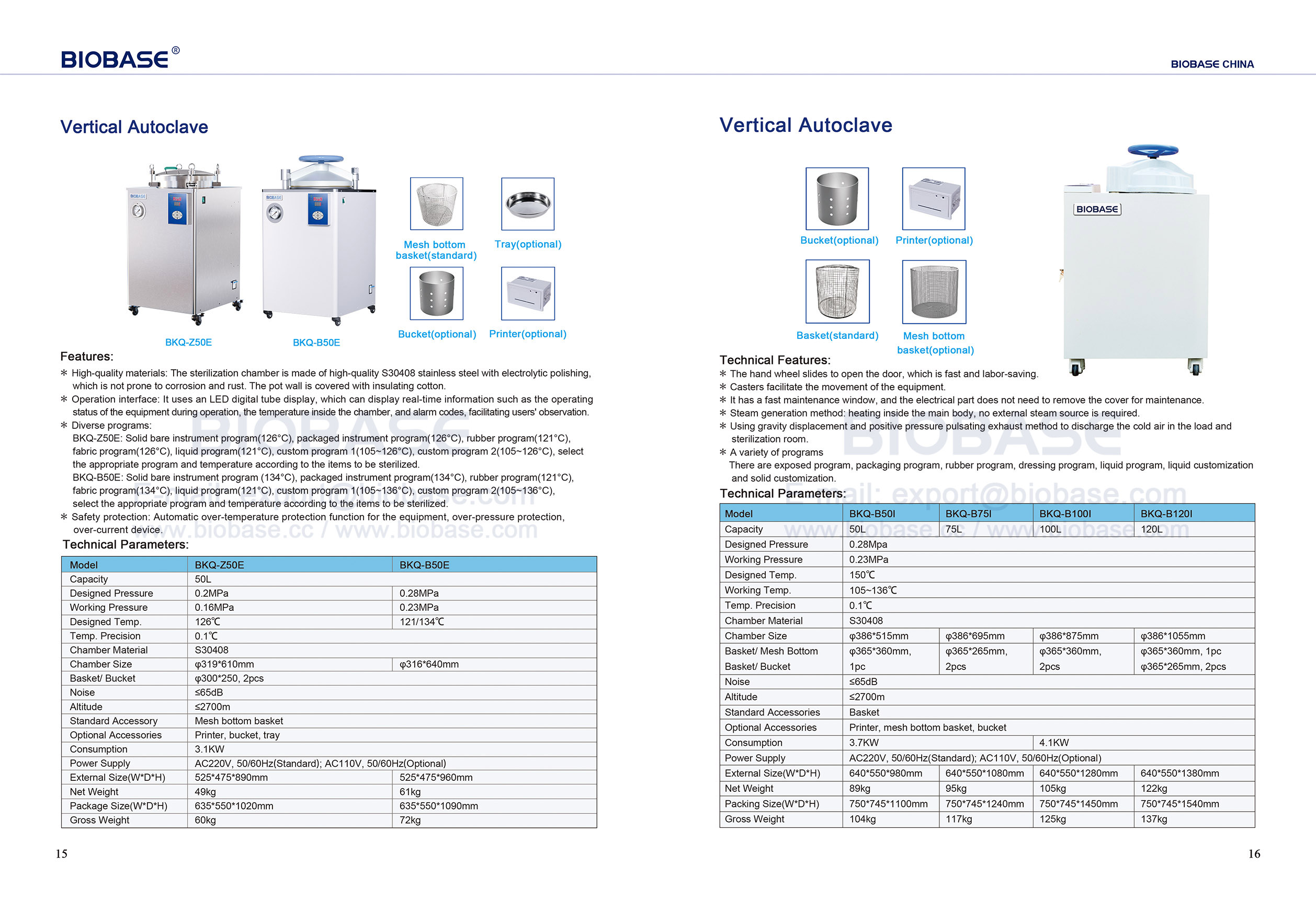 15-16 vertikaler Autoklaven