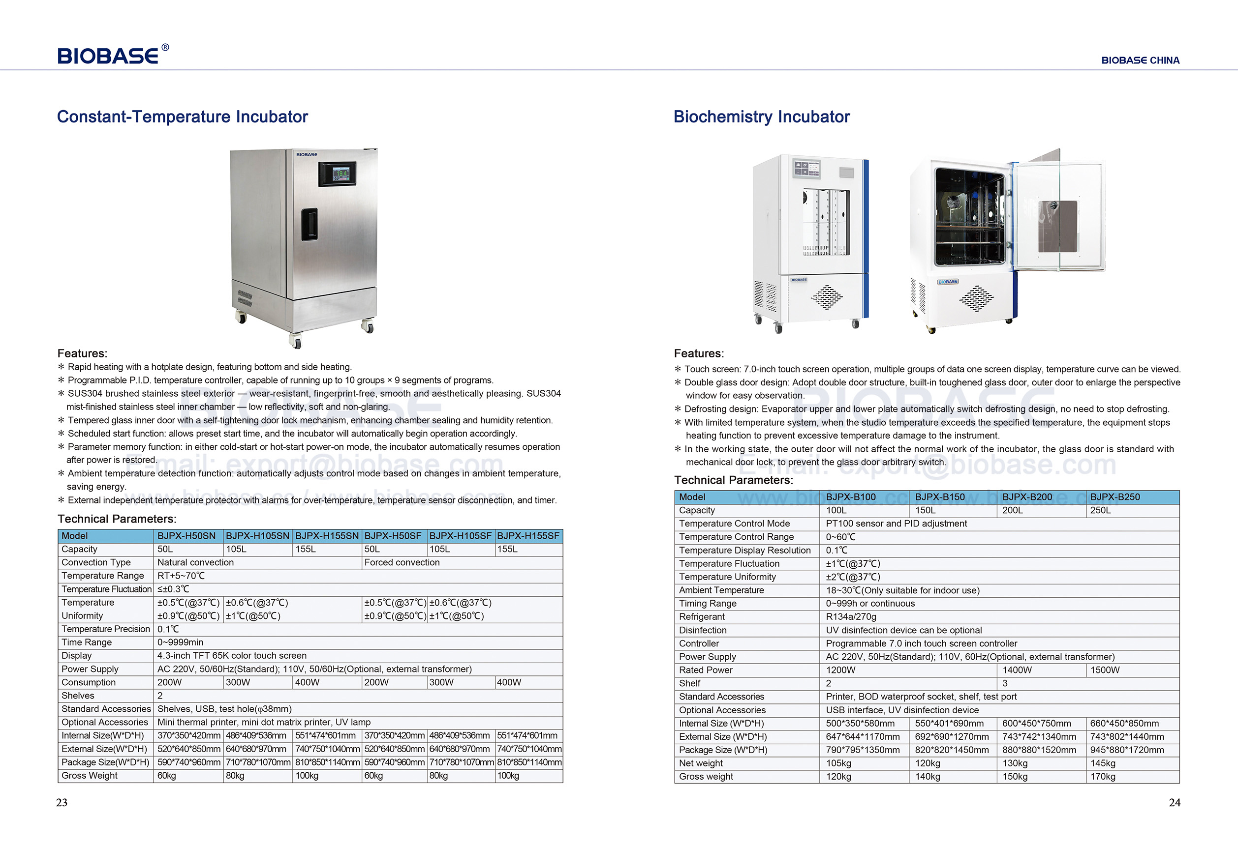 23-24 Inkubator mit konstanter Temperatur und Biochemie-Inkubator