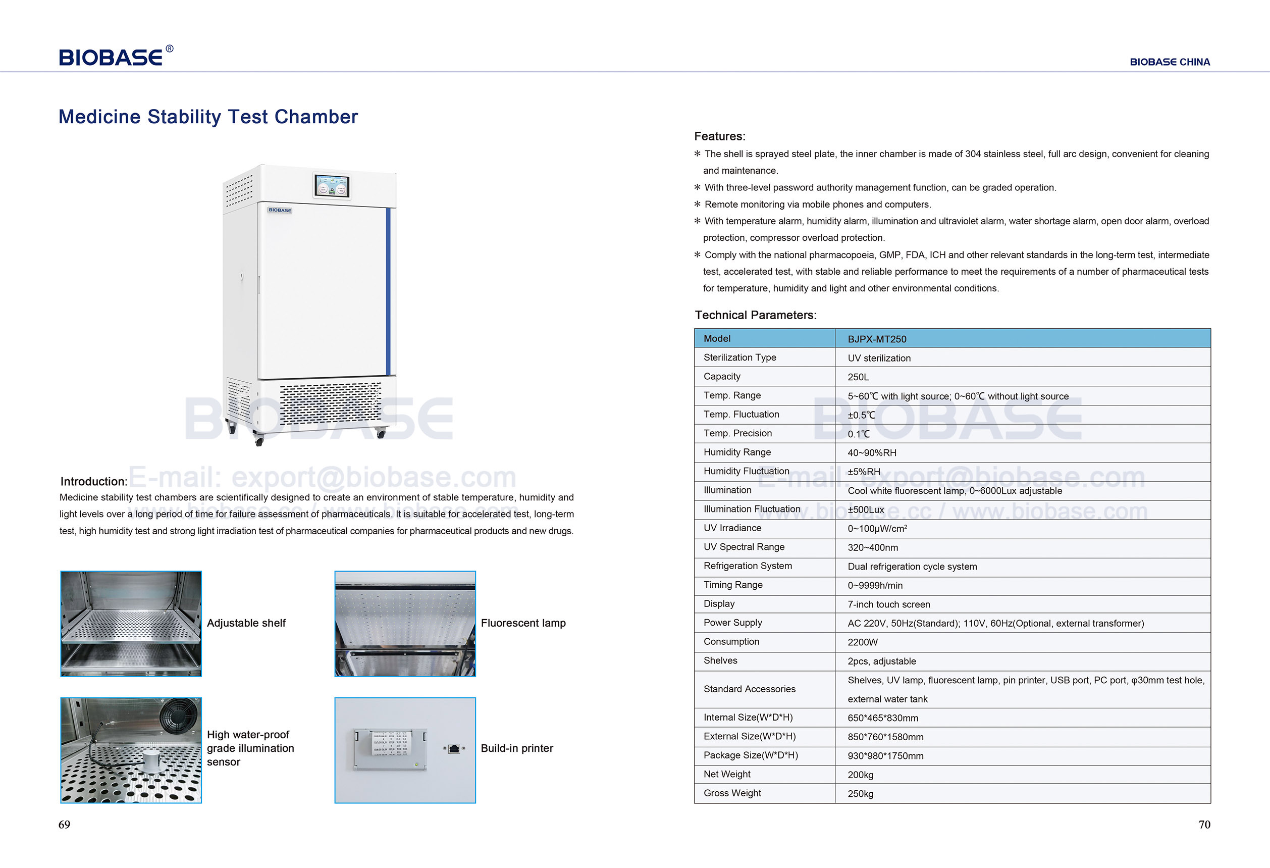 69-70 Medizinstabilit&auml;tstestkammer