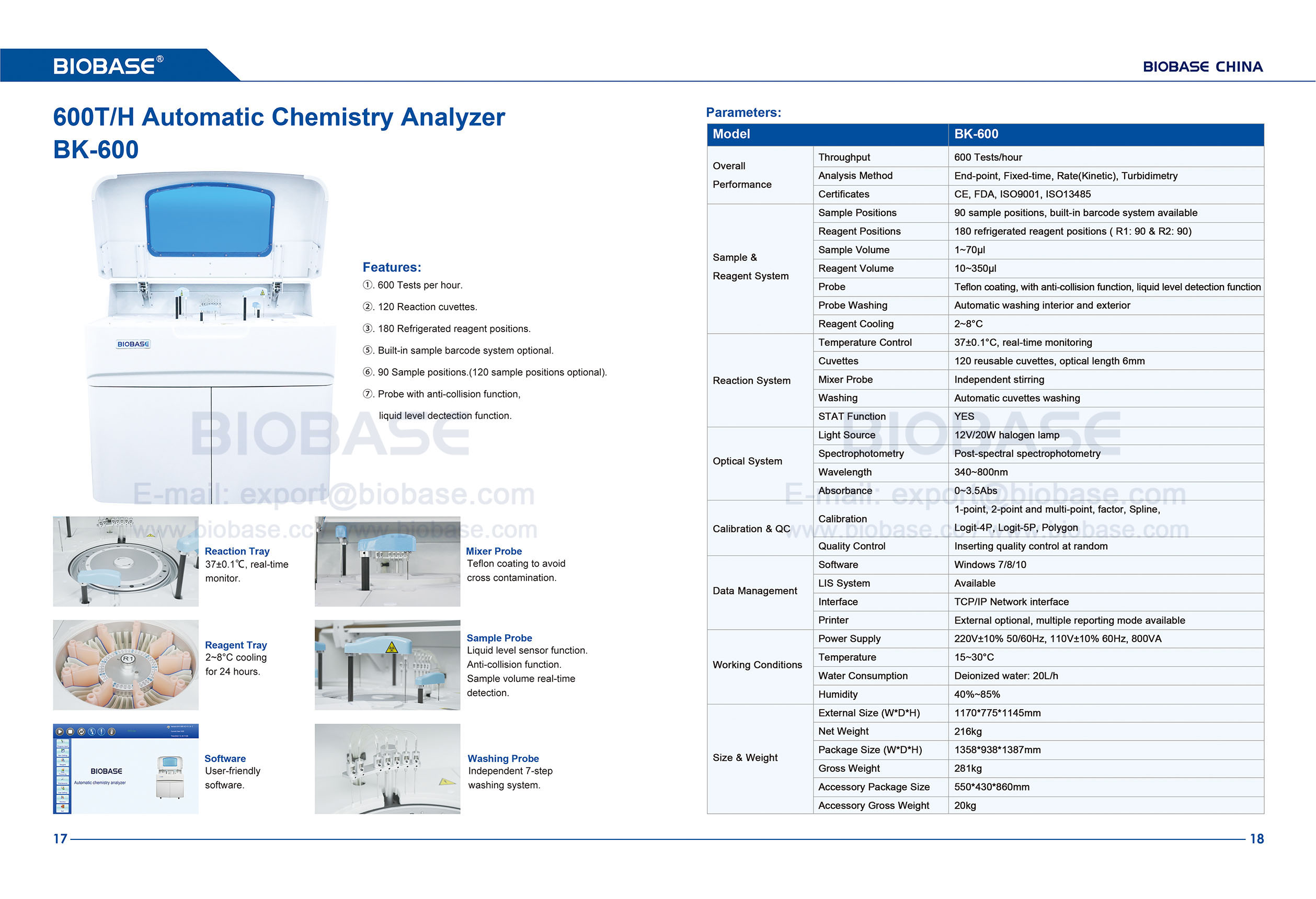 17-18 BK600 Automatischer Chemieanalysator