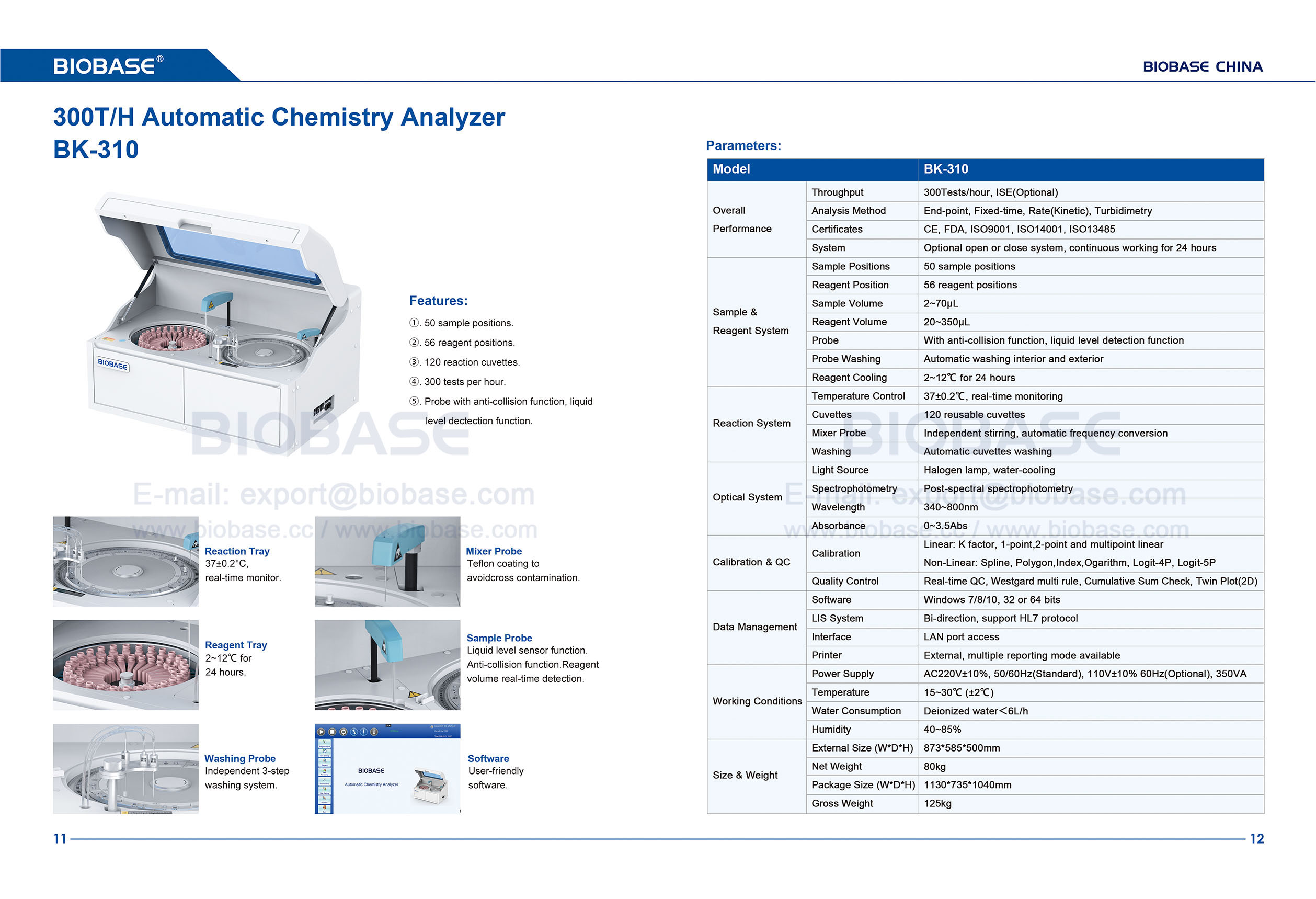 11-12 BK-310 Automatischer Chemieanalysator