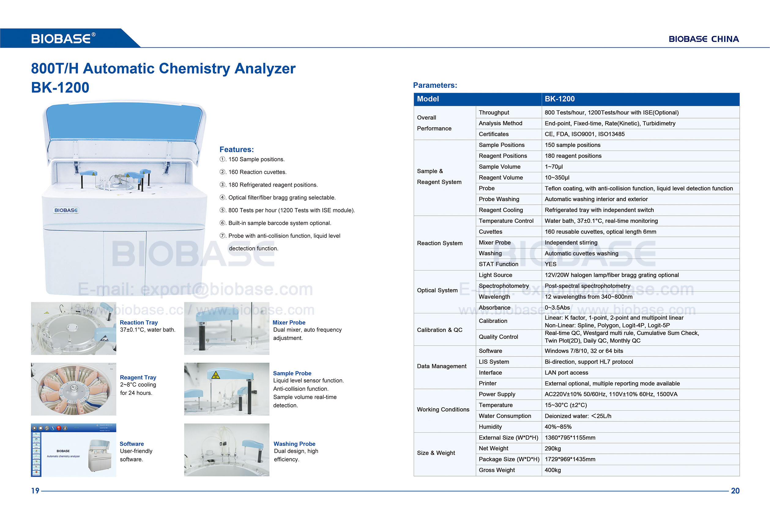 19-20 BK1200 Automatischer Chemieanalysator