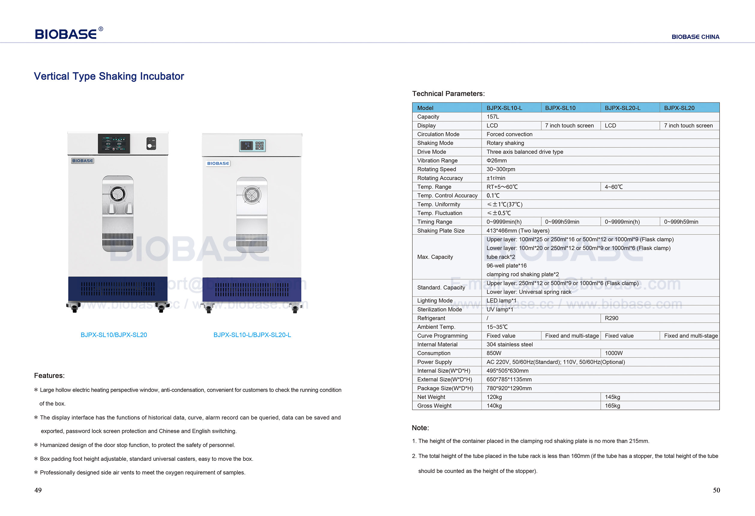 Vertikaler Sch&uuml;ttelinkubator 49-50