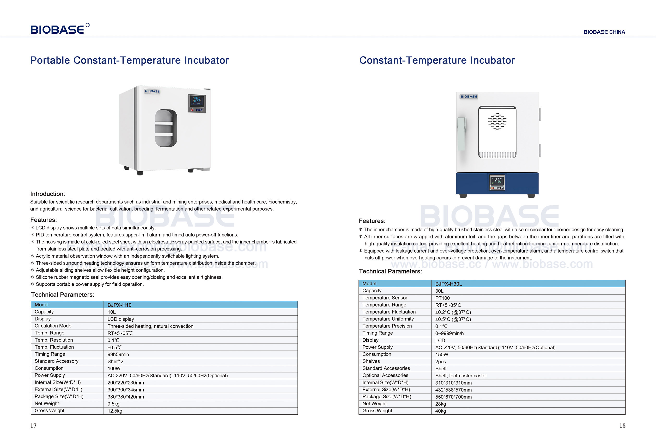 17-18 Tragbarer Inkubator mit konstanter Temperatur und Inkubator mit konstanter Temperatur