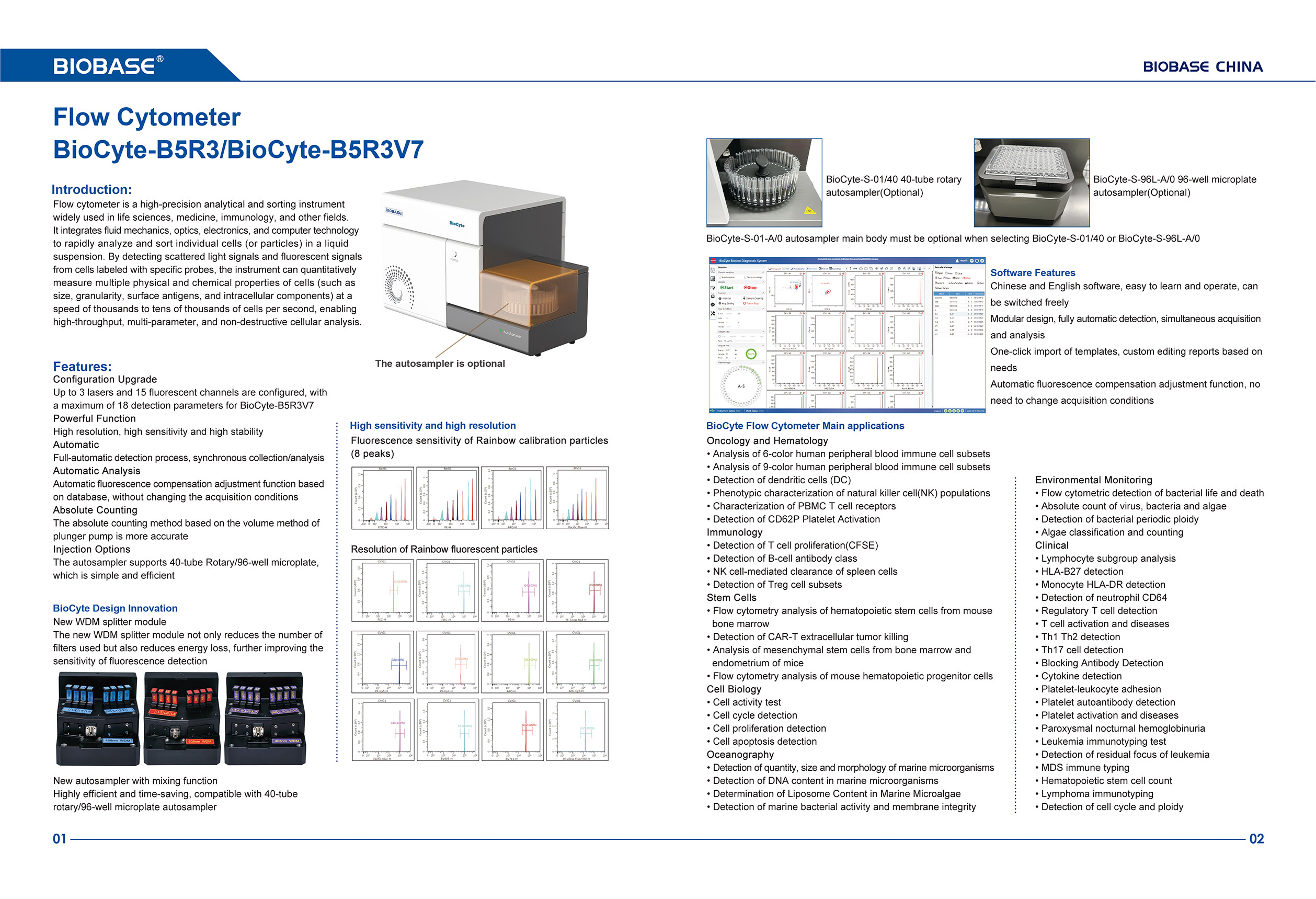 01 Durchflusszytometer BioCyte-B5R3BioCyte-B5R3V7 